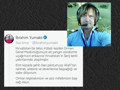 OGM'ye ait yangın söndürme uçağı düştü, bir pilot şehit oldu