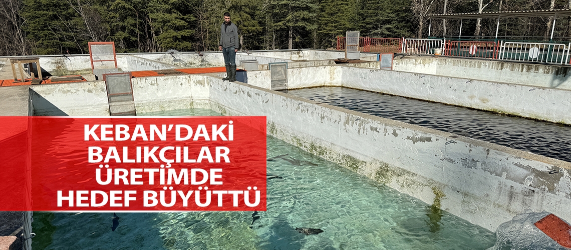 Keban’daki balıkçılar üretimde hedef büyüttü