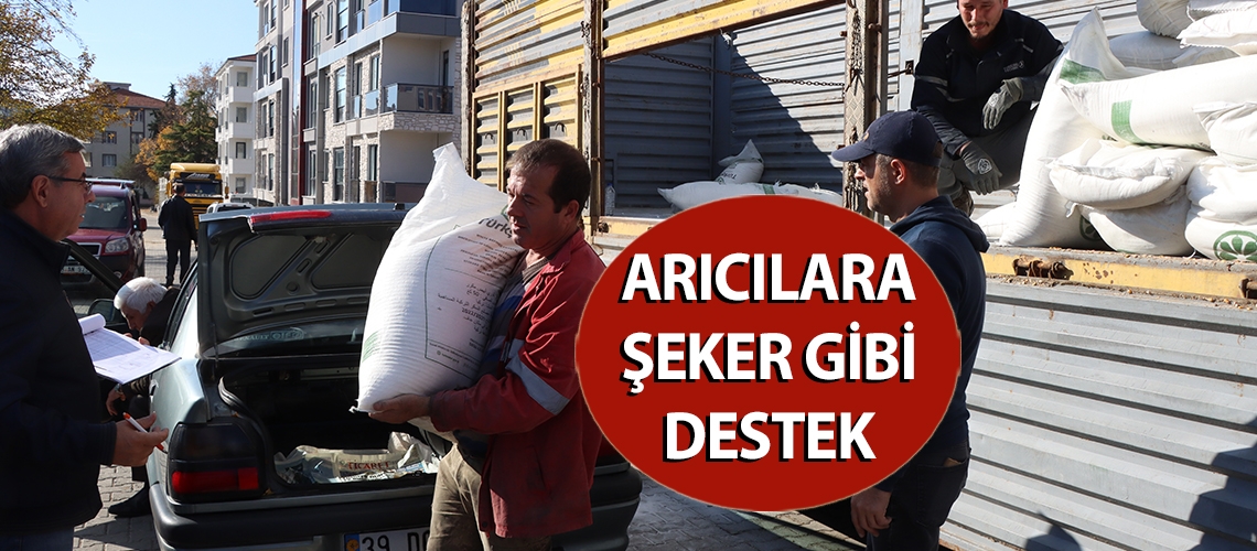 Arıcılara şeker gibi destek