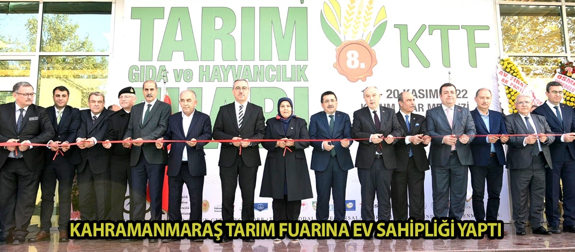 Kahramanmaraş tarım fuarına ev sahipliği yaptı