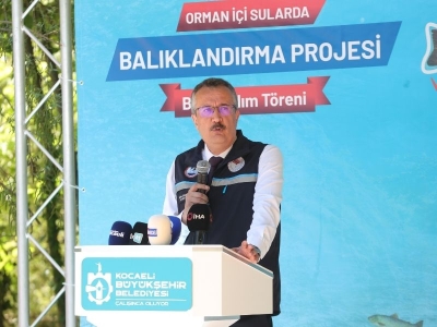 Kocaeli’nde 50 bin balık suyla buluştu