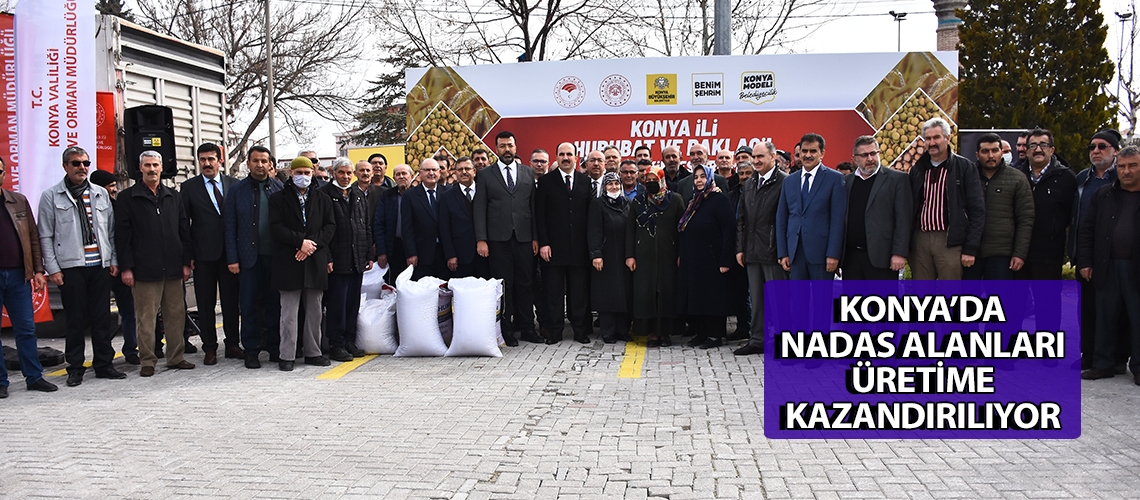 Konya’da nadas alanları üretime kazandırılıyor