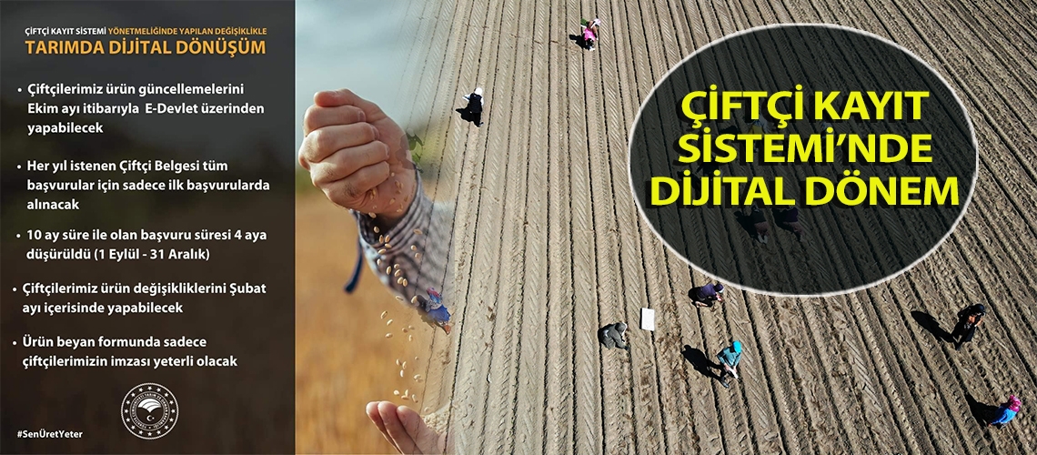 Çiftçi Kayıt Sistemi’nde dijital dönem