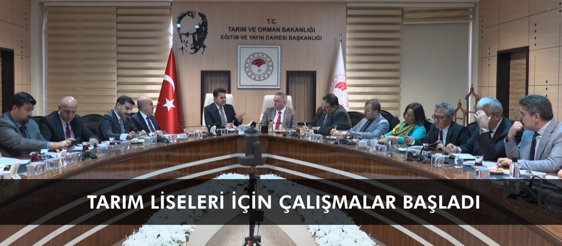 Tarım liseleri için çalışmalar başladı