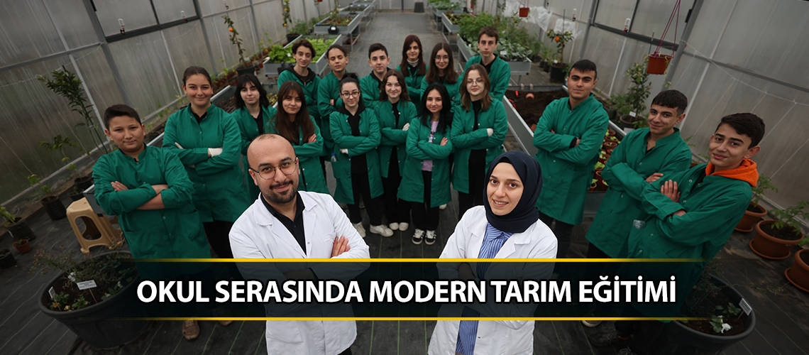 Okul serasında modern tarım eğitimi