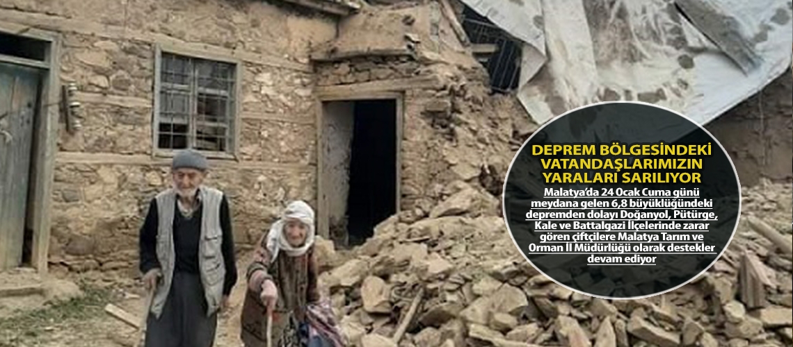 Deprem bölgesindeki vatandaşlarımızın yaraları sarılıyor