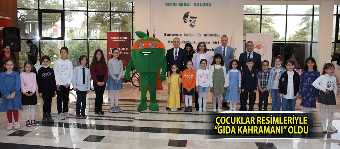 Çocuklar resimleriyle “gıda kahramanı” oldu