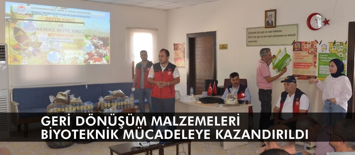 Geri dönüşüm malzemeleri biyoteknik mücadeleye kazandırıldı