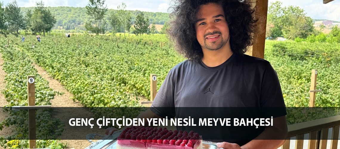 Genç çiftçiden yeni nesil meyve bahçesi