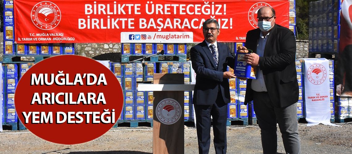 Muğla’da arıcılara yem desteği