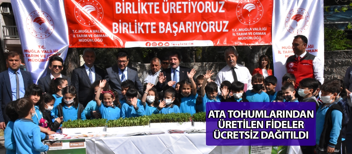 Ata tohumlarından üretilen fideler ücretsiz dağıtıldı