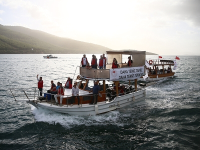Bodrum’da deniz temizliğinde 15 ton atık toplandı