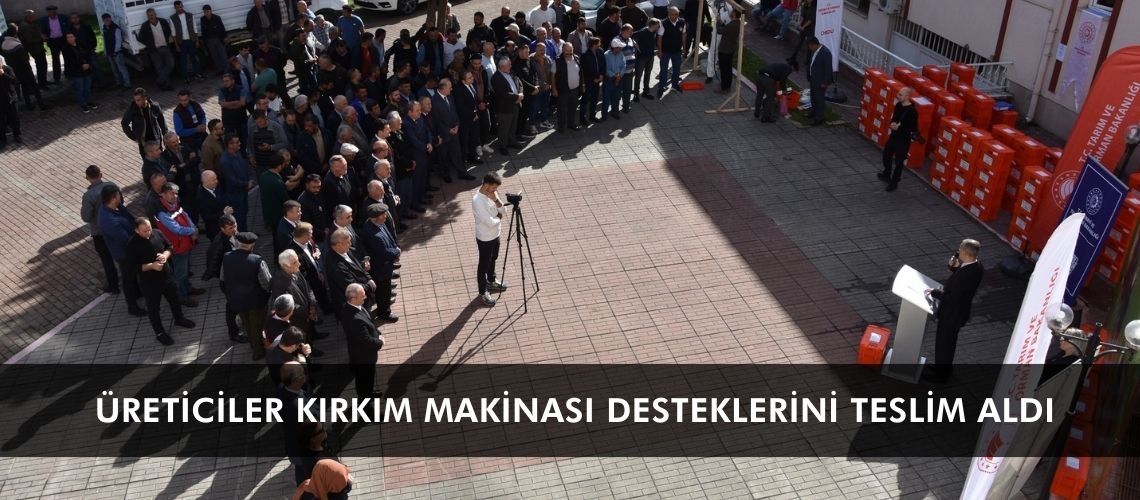 Üreticiler kırkım makinası desteklerini teslim aldı