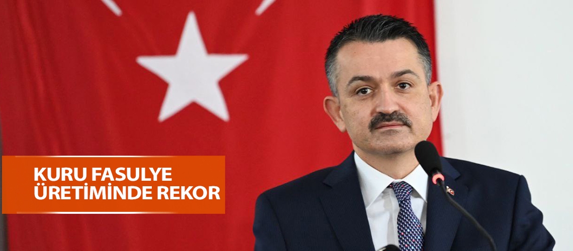 Kuru fasulye üretiminde rekor