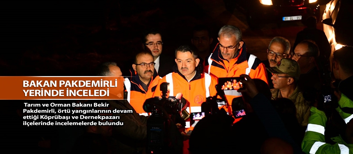 Bakan Pakdemirli yerinde inceledi