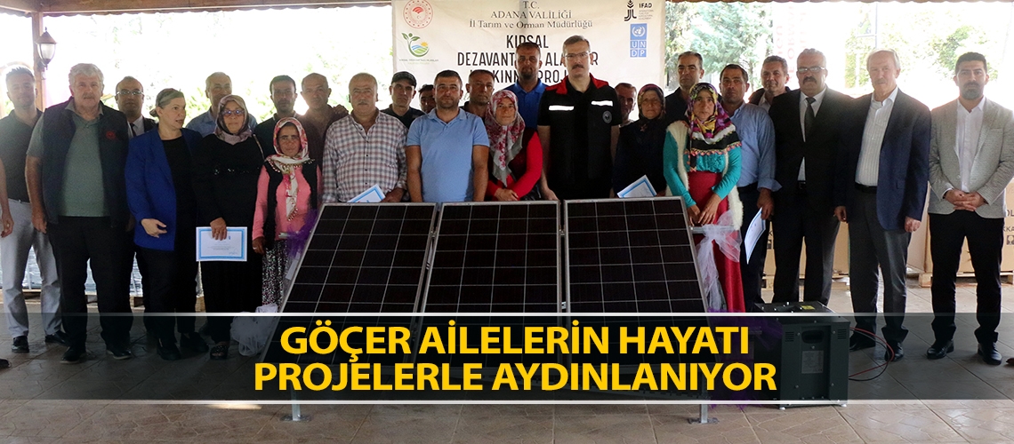 Göçer ailelerin hayatı projelerle aydınlanıyor