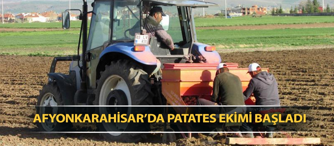 Afyonkarahisar’da patates ekimi başladı