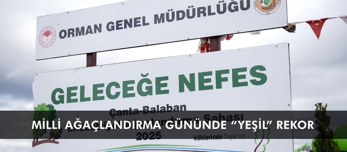 Milli ağaçlandırma gününde “yeşil” rekor