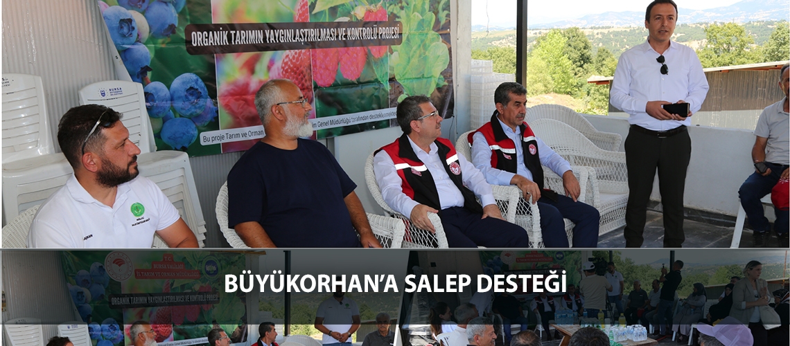 Büyükorhan’a salep desteği