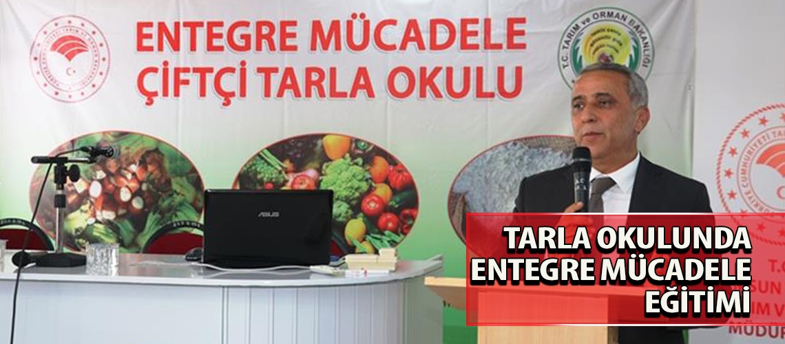 Tarla okulunda entegre mücadele eğitimi