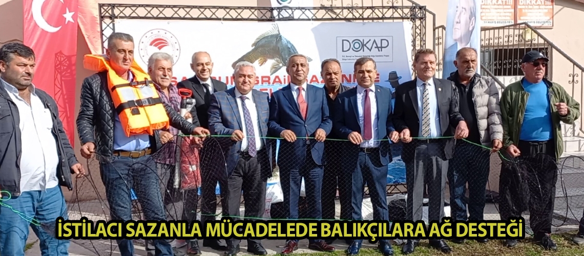 İstilacı sazanla mücadelede balıkçılara ağ desteği