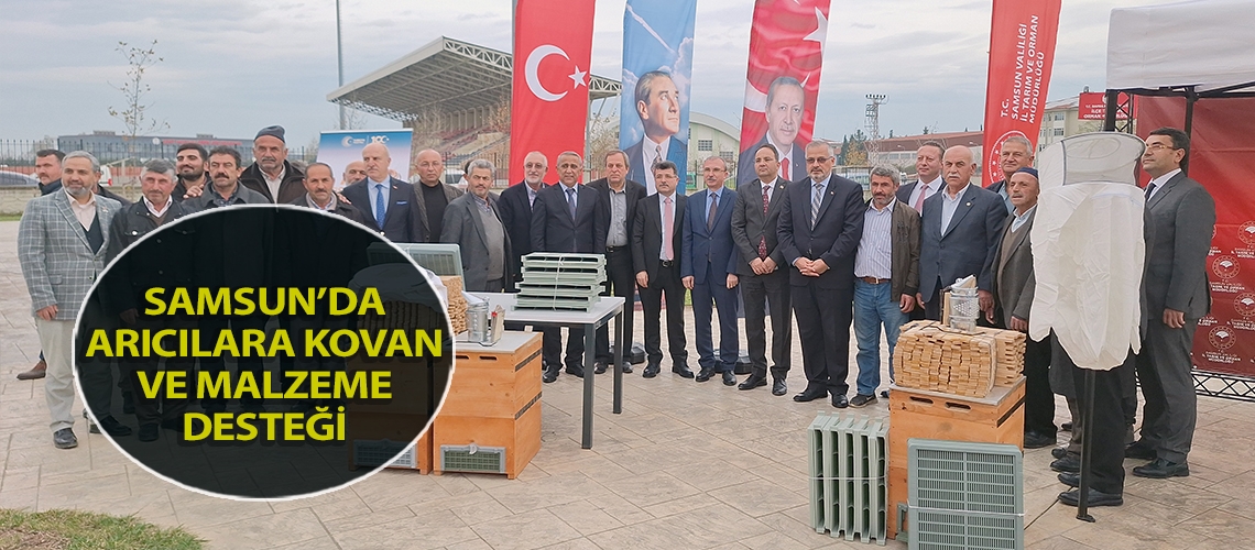 Samsun’da arıcılara kovan ve malzeme desteği