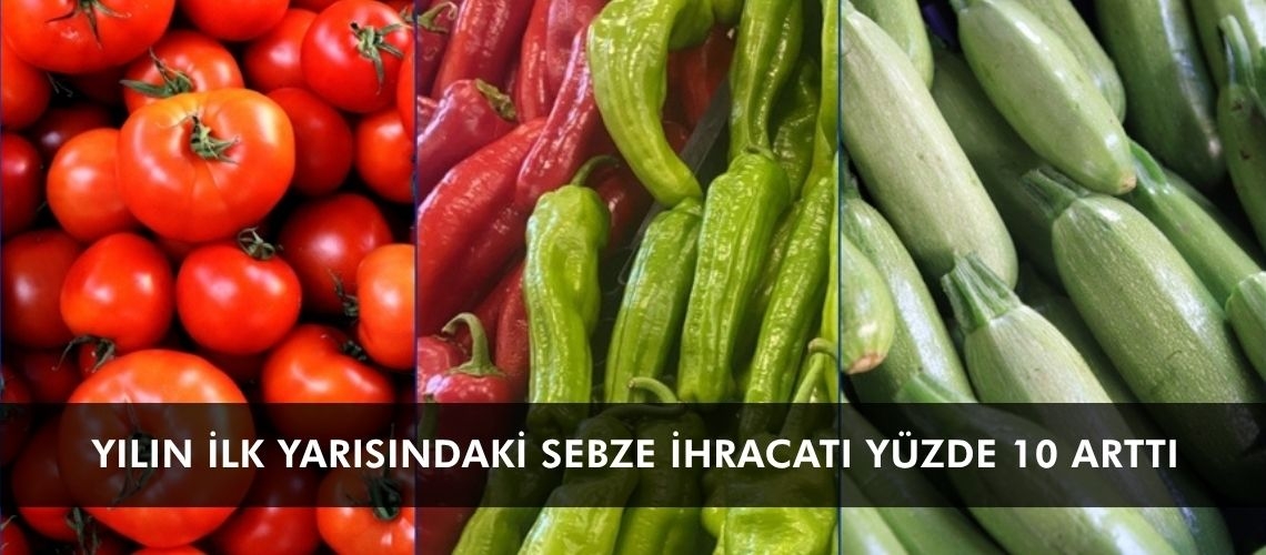 Yılın ilk yarısındaki sebze ihracatı yüzde 10 arttı