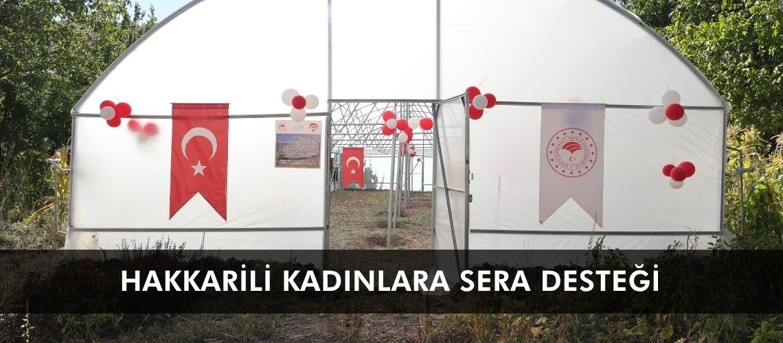 Hakkarili kadınlara sera desteği
