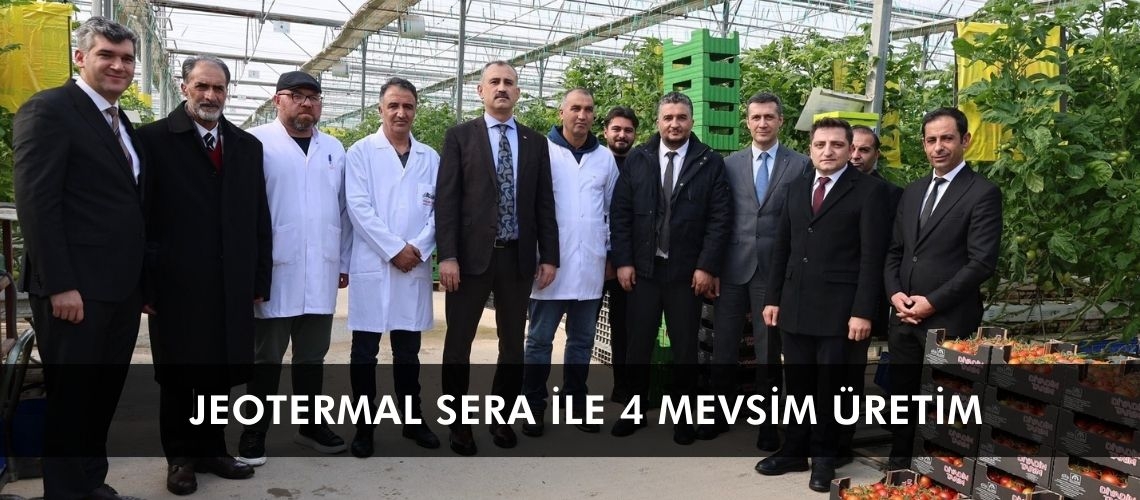 Jeotermal sera ile 4 mevsim üretim