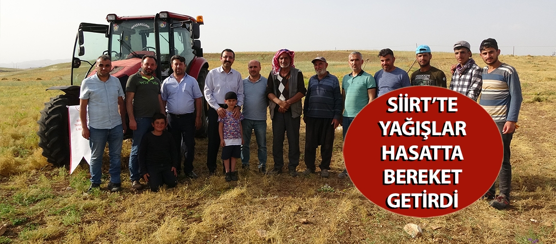 Siirt’te yağışlar hasatta bereket getirdi