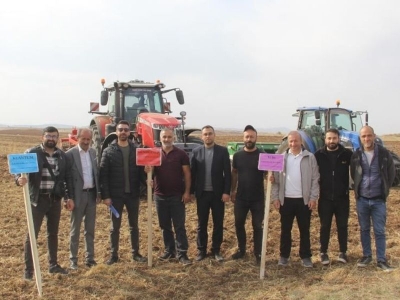 Geliştirilen buğday tohumları toprakla buluştu