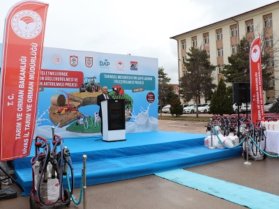 Kaliteli süt için ekipman desteği