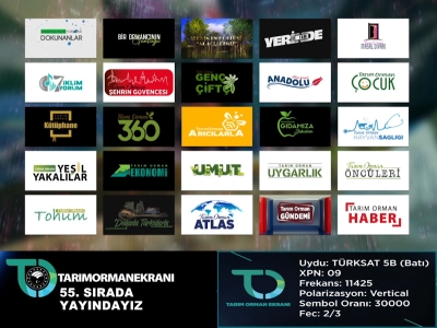 Tarım Orman Ekranı Yeni Frekans Bilgileri