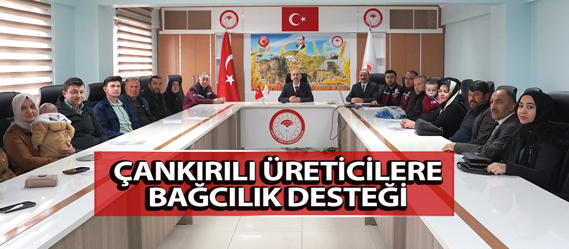 Çankırılı üreticilere bağcılık desteği