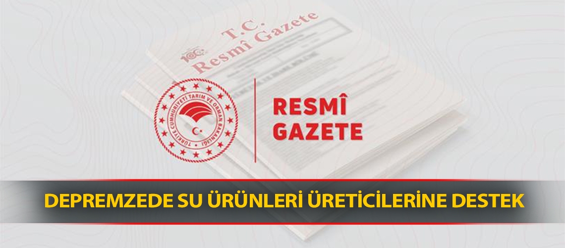 Depremzede su ürünleri üreticilerine destek