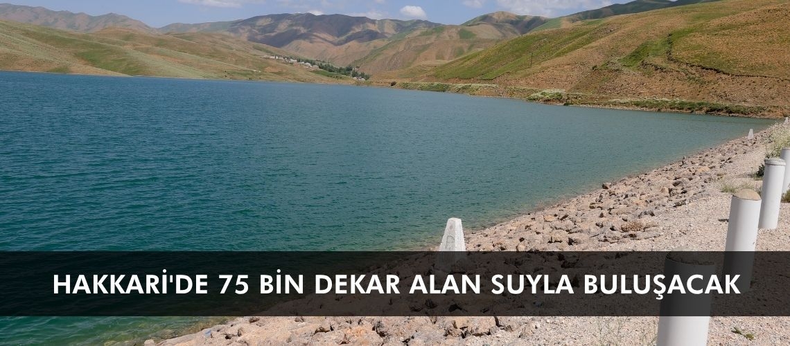 Hakkari'de 75 bin dekar alan suyla buluşacak