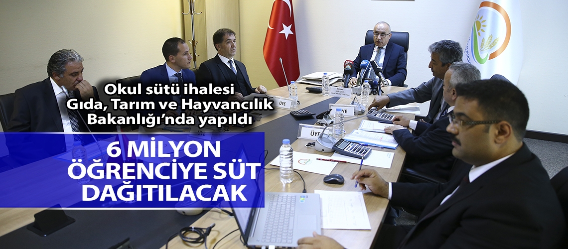 Okul sütü ihalesi yapıldı