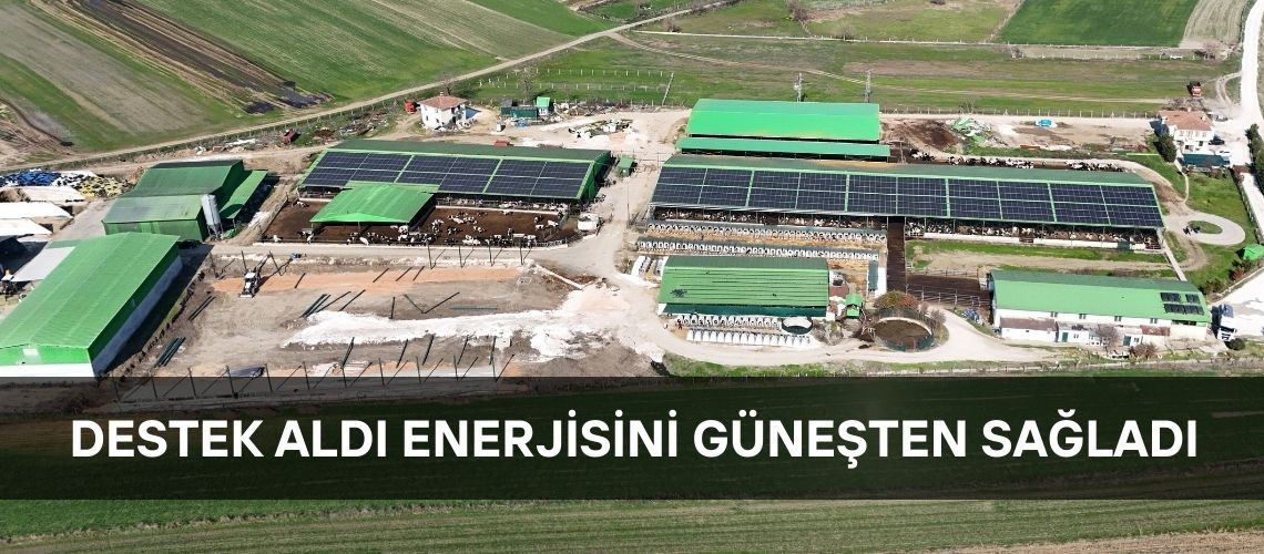 Destek aldı enerjisini güneşten sağladı