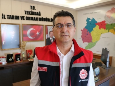Tekirdağ’da zirai dondan etkilenen üreticilere destek
