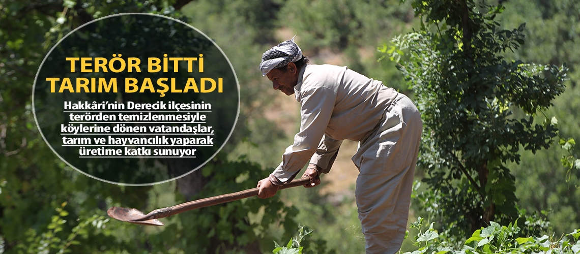 Terör bitti tarım başladı