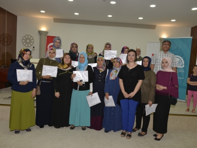 Kadın çiftçiler mezun oldu