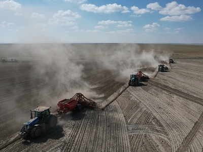 Polatlı Tarım İşletmesi’nde güzlük ekim başladı