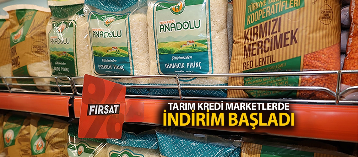 Tarım Kredi Marketlerde indirim başladı