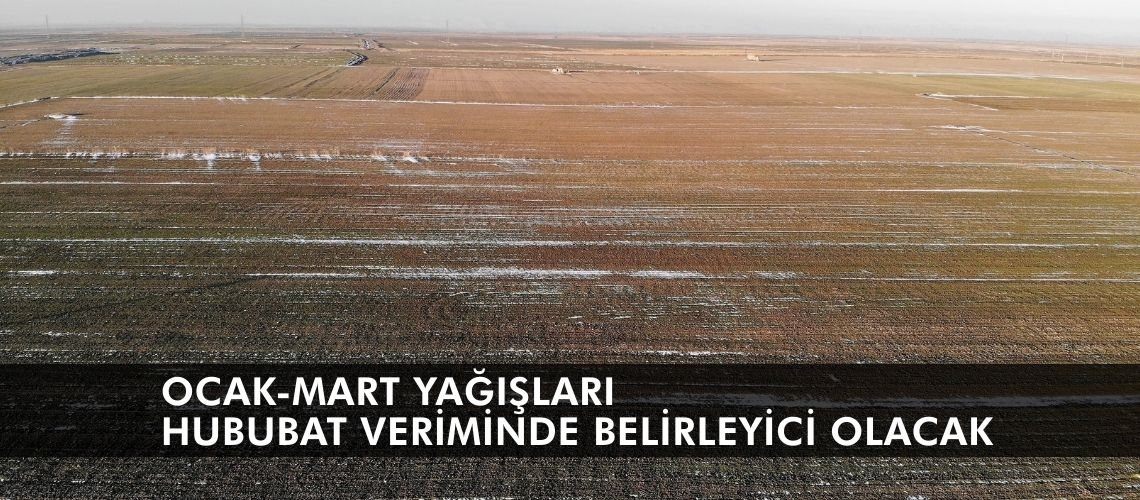 Ocak-mart yağışları hububat veriminde belirleyici olacak