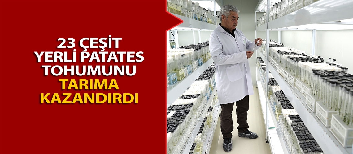 23 çeşit yerli patates tohumunu tarıma kazandırdı