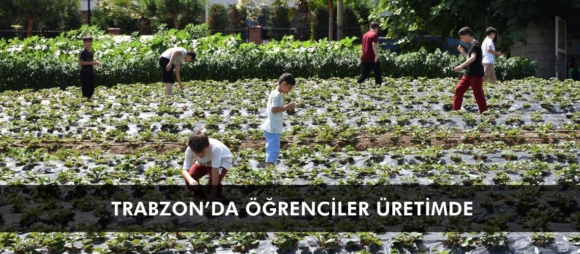 Trabzon’da öğrenciler üretimde