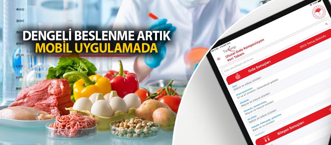 Dengeli beslenme artık mobil uygulamada