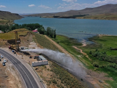 Van'da jeotermal su kaynağına ulaşıldı