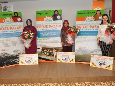 ‘İstiridye Mantarı Kompost Üretimi’ projesine birincilik ödülü