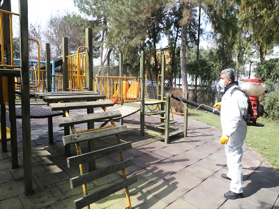 Diyarbakır’da dezenfekte çalışması